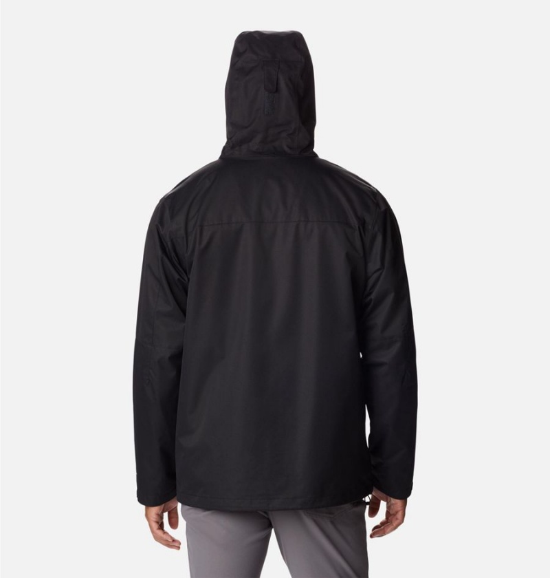 Columbia Hikebound Interchange Men's 3 In 1 Jackets Black | XWNICU-912