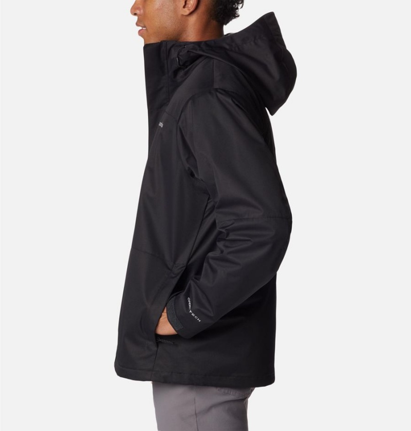 Columbia Hikebound Interchange Men's 3 In 1 Jackets Black | XWNICU-912