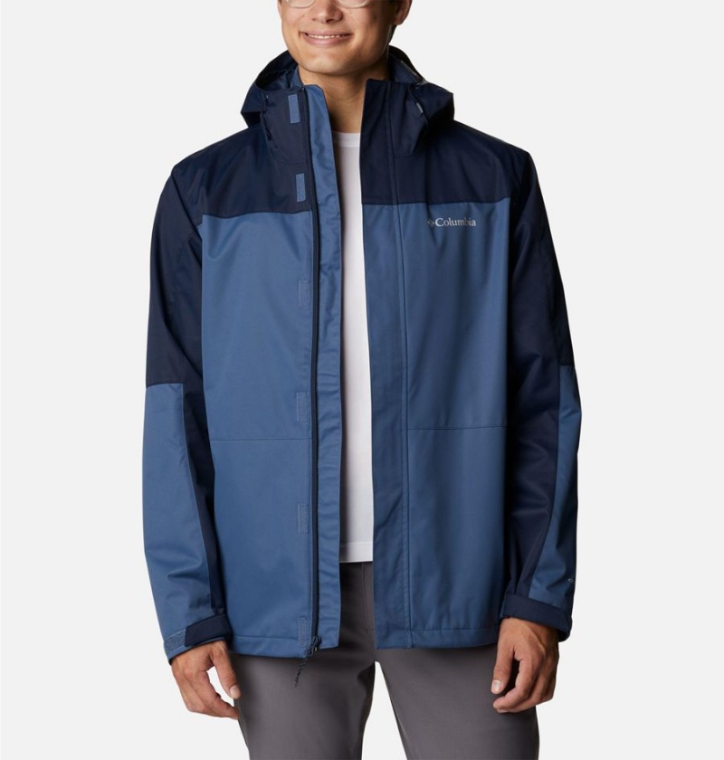 Columbia Hikebound Interchange Men's 3 In 1 Jackets Blue | QZAXRY-785
