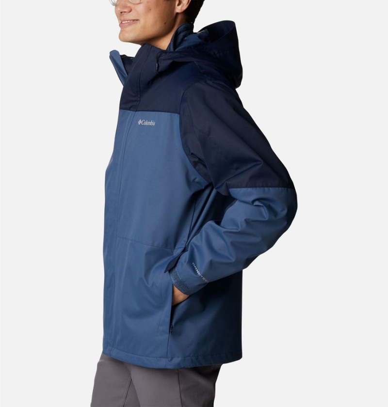 Columbia Hikebound Interchange Men's 3 In 1 Jackets Blue | QZAXRY-785