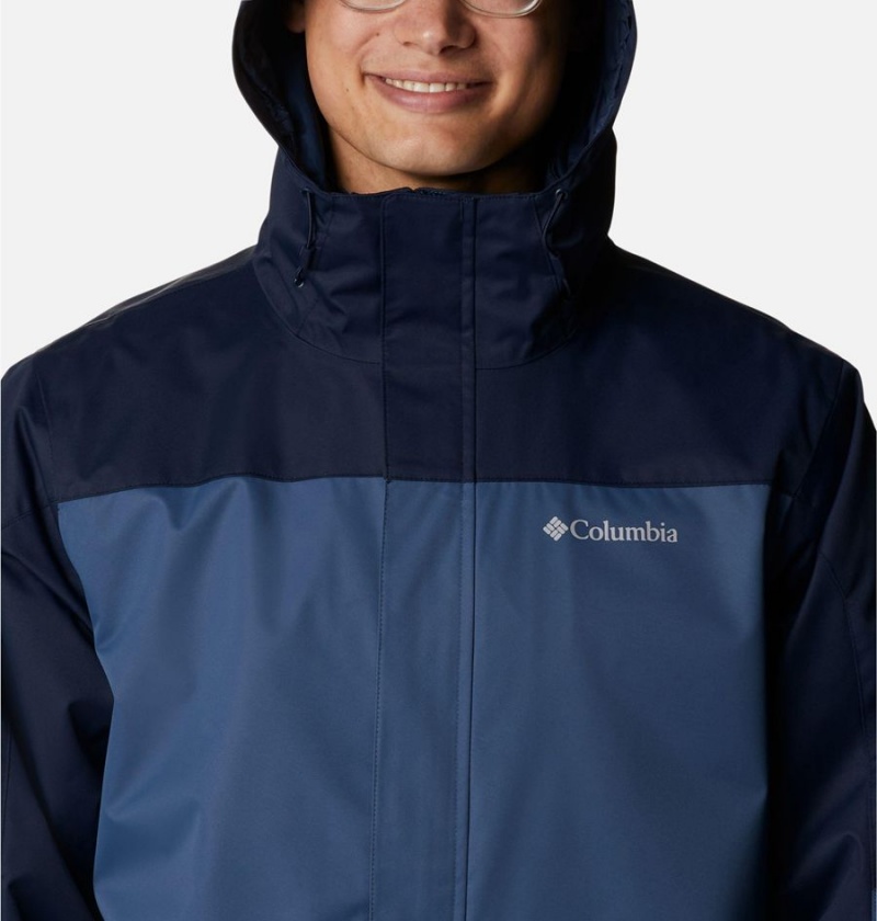 Columbia Hikebound Interchange Men's 3 In 1 Jackets Blue | QZAXRY-785