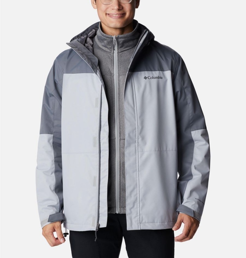 Columbia Hikebound Interchange Men's 3 In 1 Jackets Grey | QUFRBI-385