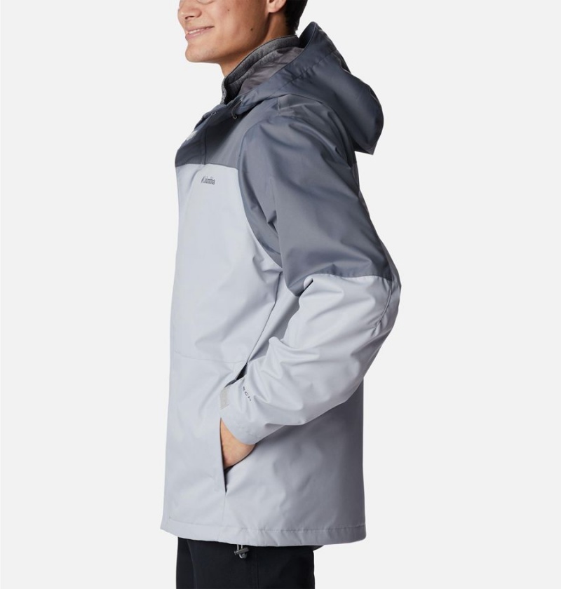 Columbia Hikebound Interchange Men's 3 In 1 Jackets Grey | QUFRBI-385