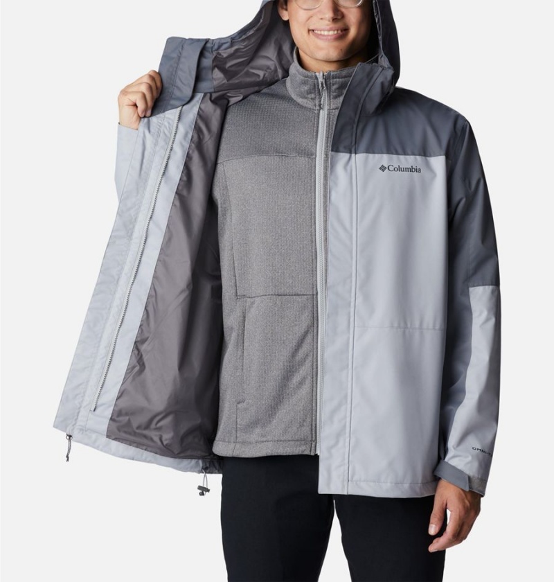 Columbia Hikebound Interchange Men's 3 In 1 Jackets Grey | QUFRBI-385