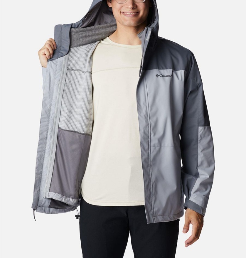 Columbia Hikebound Interchange Men's 3 In 1 Jackets Grey | QUFRBI-385
