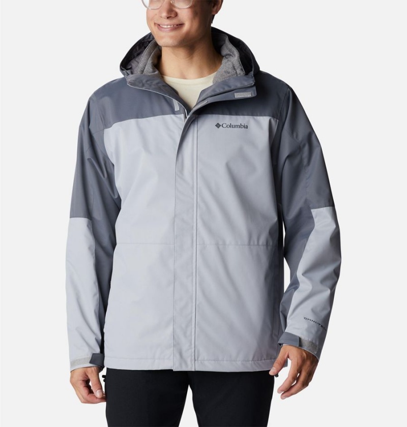 Columbia Hikebound Interchange Men\'s 3 In 1 Jackets Grey | QUFRBI-385