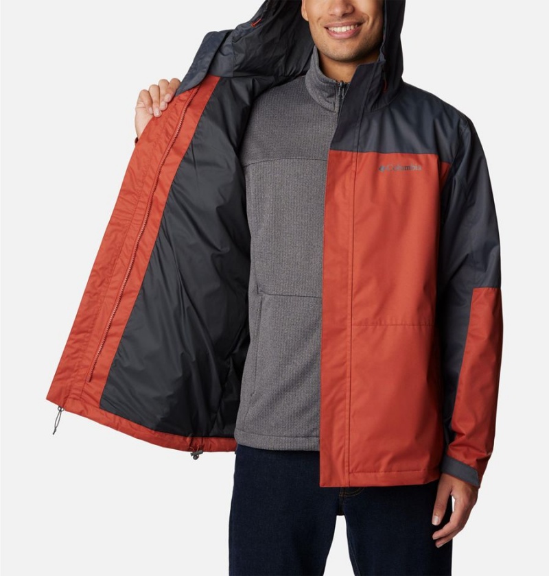 Columbia Hikebound Interchange Men's 3 In 1 Jackets Red | SACKVT-246