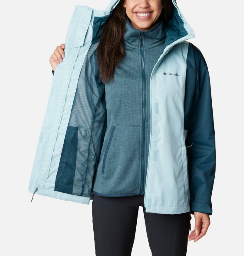 Columbia Hikebound Interchange Women's 3 In 1 Jackets Turquoise | GVCXRU-723