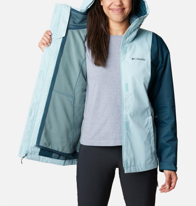 Columbia Hikebound Interchange Women's 3 In 1 Jackets Turquoise | GVCXRU-723