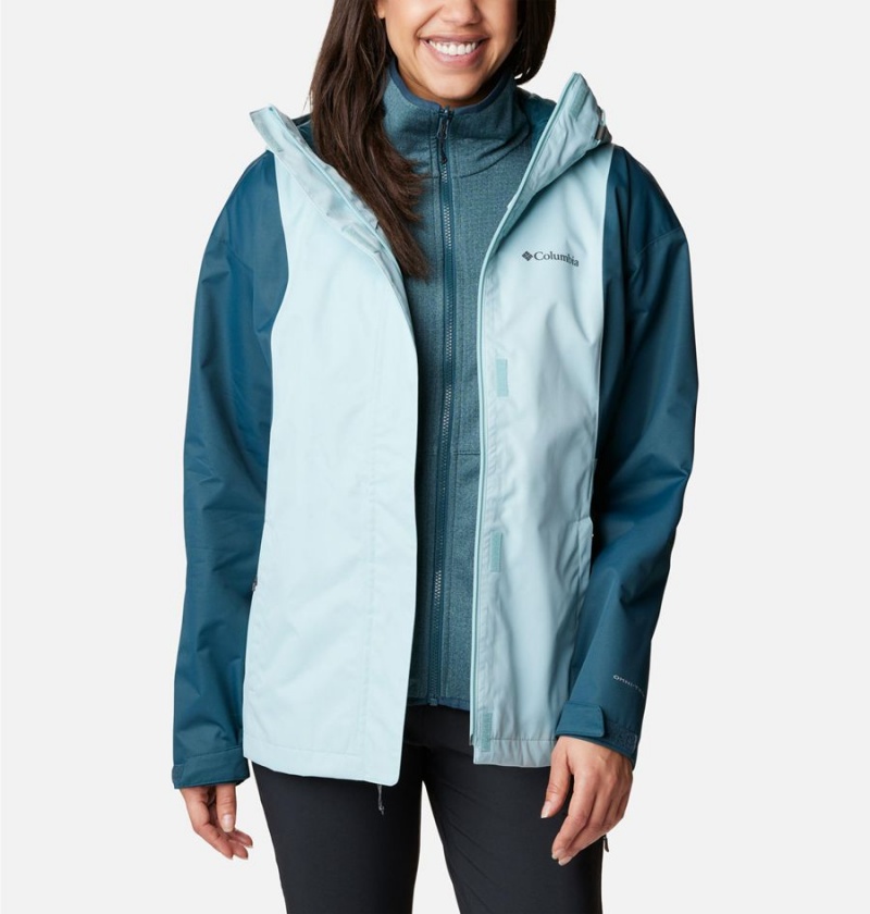 Columbia Hikebound Interchange Women's 3 In 1 Jackets Turquoise | GVCXRU-723