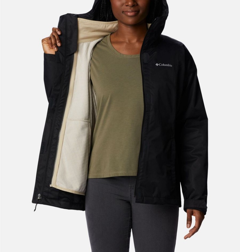 Columbia Hikebound Interchange Women's 3 In 1 Jackets Black | SPBOCA-804