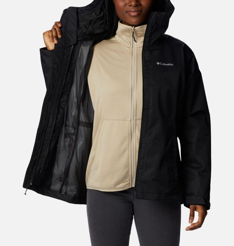 Columbia Hikebound Interchange Women's 3 In 1 Jackets Black | SPBOCA-804