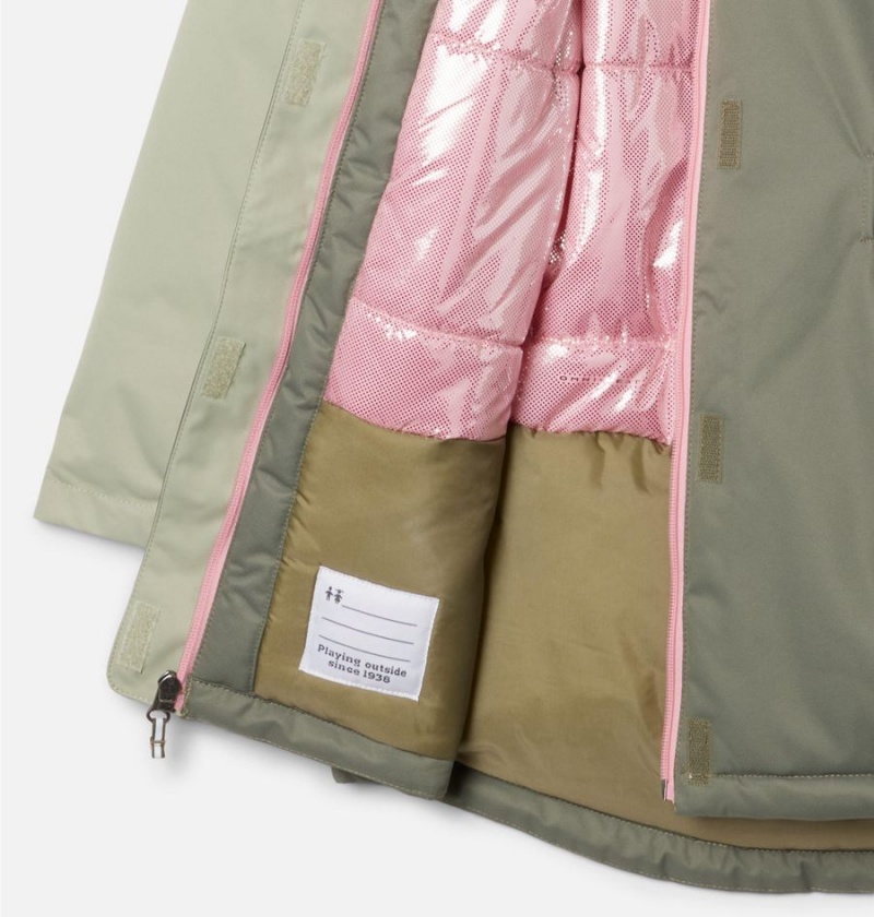 Columbia Hikebound Long Insulated Kids' Jacket Green | MBKQNW-496