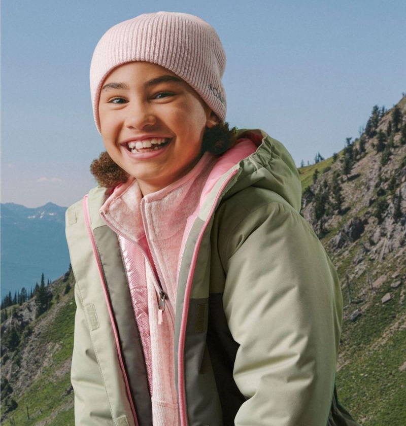 Columbia Hikebound Long Insulated Kids' Jacket Green | MBKQNW-496