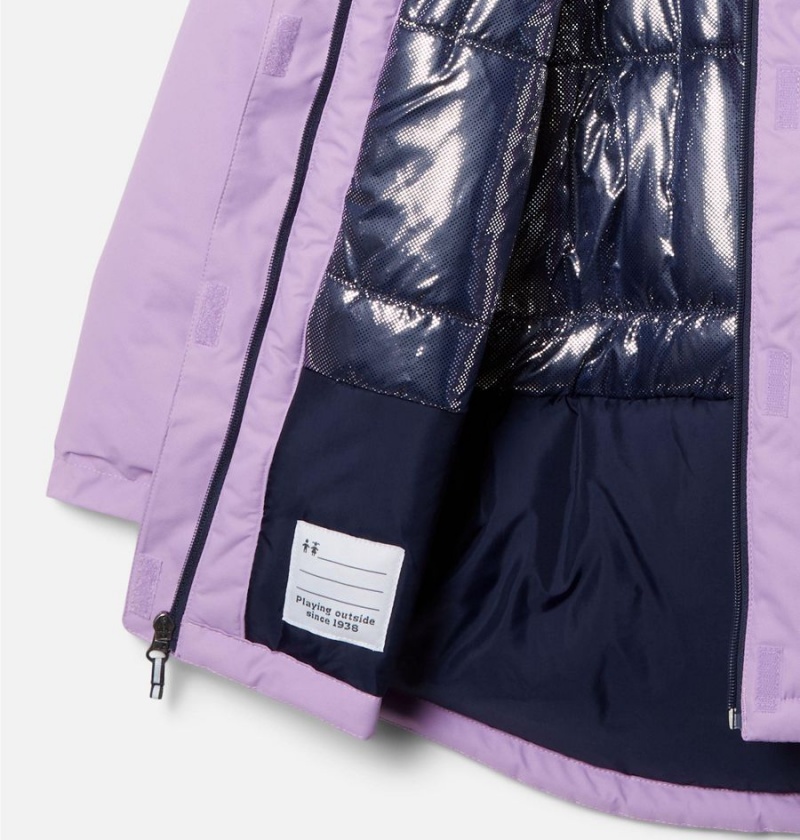 Columbia Hikebound Long Insulated Kids' Jacket Purple | TXNFMO-937