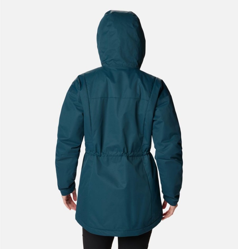 Columbia Hikebound Long Insulated Women's Puffer Jacket Turquoise | PQDLFZ-936