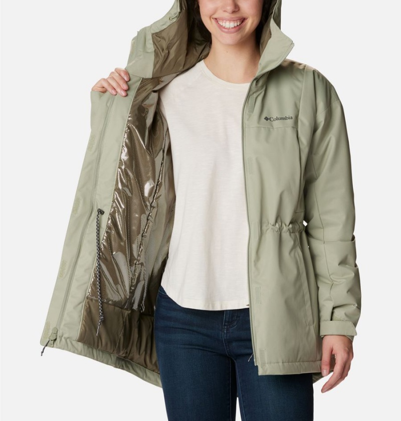 Columbia Hikebound Long Insulated Women's Puffer Jacket Green | NGLJWF-451