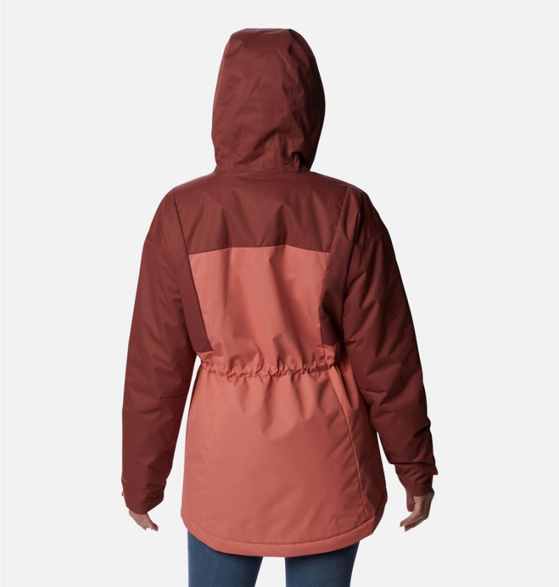 Columbia Hikebound Long Insulated Women's Puffer Jacket Coral | CWOYBA-607