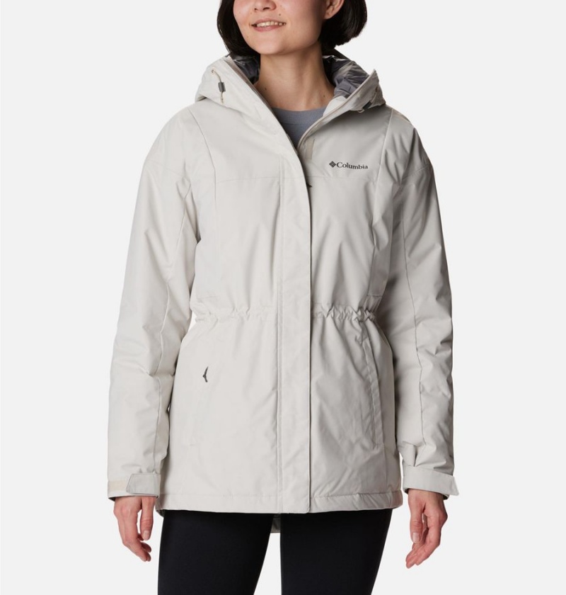 Columbia Hikebound Long Insulated Women\'s Puffer Jacket White | KGLBCR-436