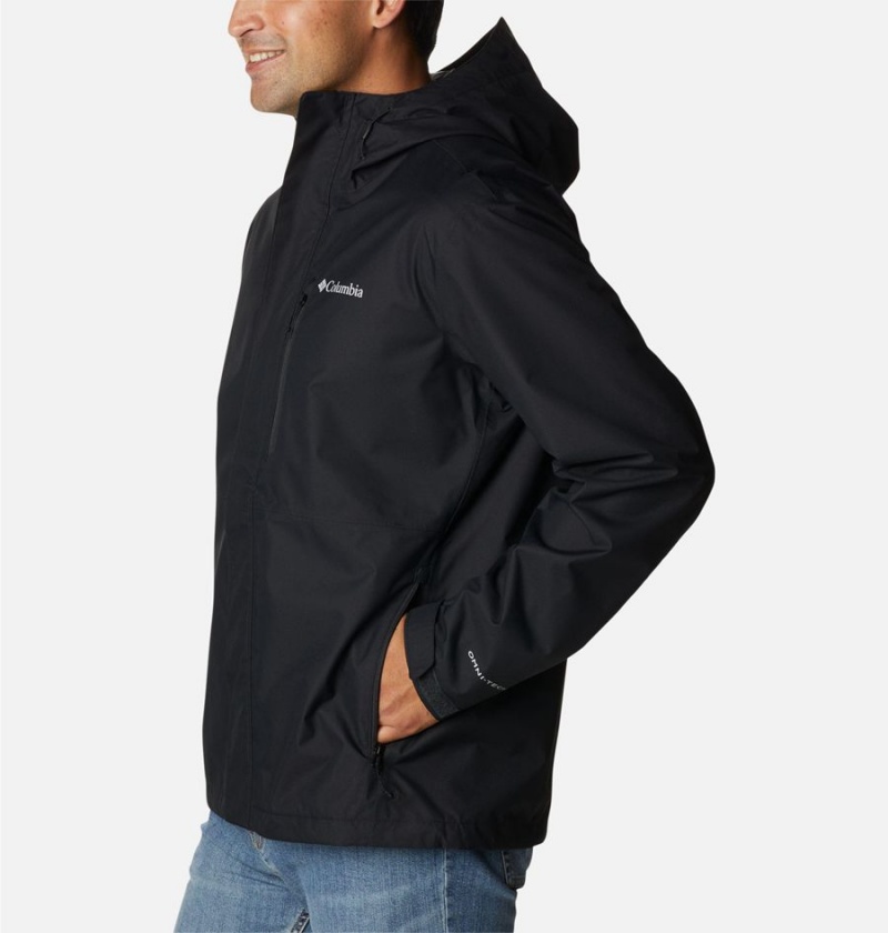 Columbia Hikebound Men's Rain Jacket Black | RQTZID-315