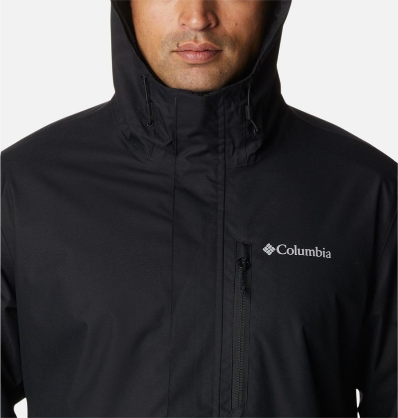 Columbia Hikebound Men's Rain Jacket Black | RQTZID-315