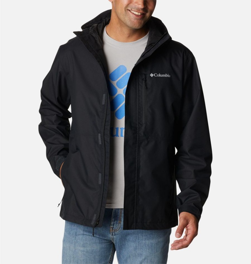 Columbia Hikebound Men's Rain Jacket Black | RQTZID-315