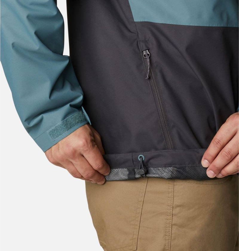 Columbia Hikebound Men's Rain Jacket Black | HXGEYR-287
