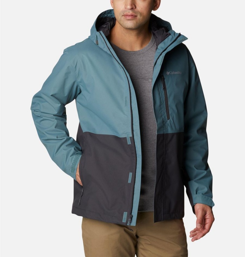Columbia Hikebound Men's Rain Jacket Black | HXGEYR-287