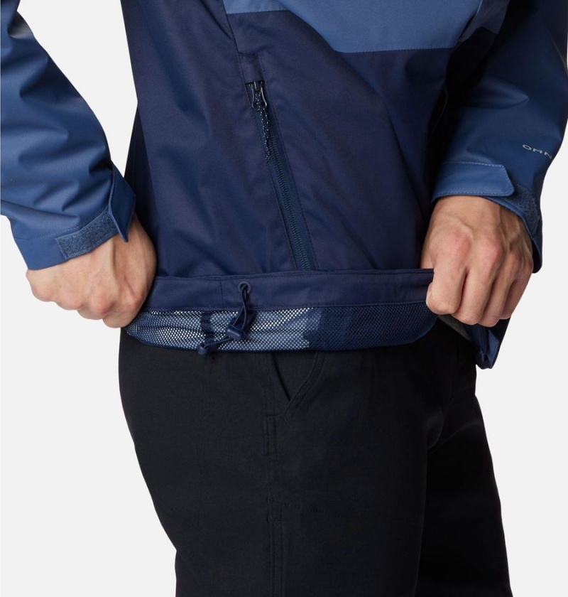 Columbia Hikebound Men's Rain Jacket Blue | LFPODB-497