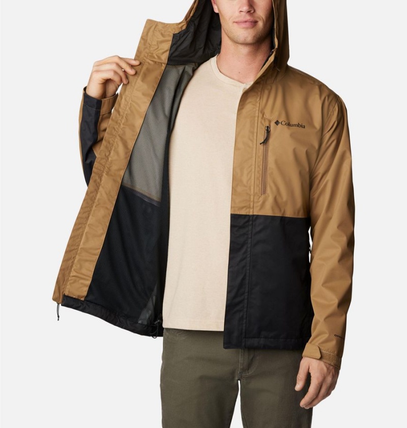 Columbia Hikebound Men's Rain Jacket Brown | DGCBLP-136