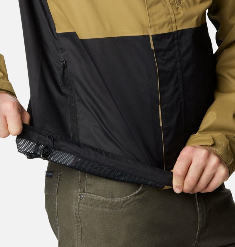 Columbia Hikebound Men's Rain Jacket Brown | DGCBLP-136