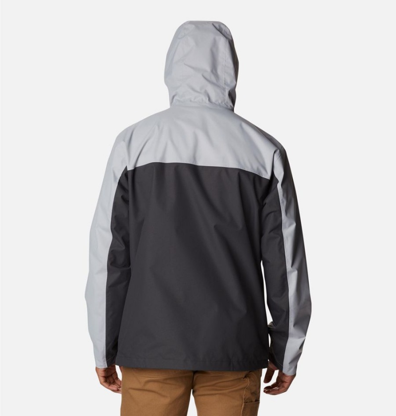 Columbia Hikebound Men's Rain Jacket Grey | MXIEVD-920