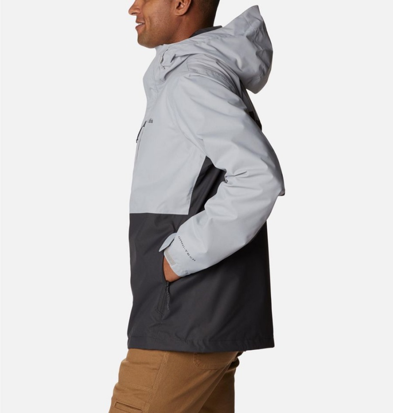 Columbia Hikebound Men's Rain Jacket Grey | MXIEVD-920
