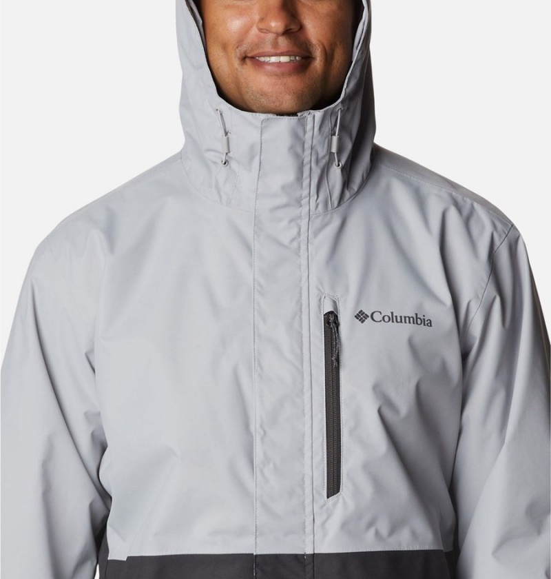 Columbia Hikebound Men's Rain Jacket Grey | MXIEVD-920