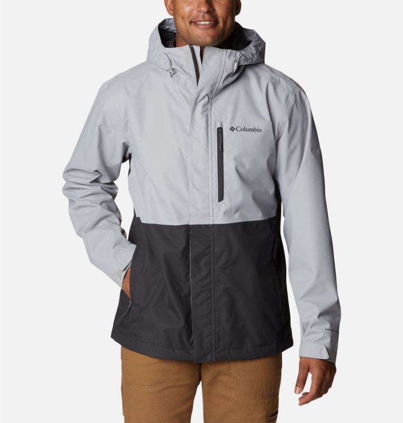 Columbia Hikebound Men\'s Rain Jacket Grey | MXIEVD-920