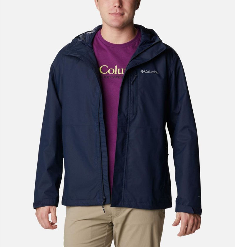 Columbia Hikebound Men's Rain Jacket Navy | MYTPUL-821
