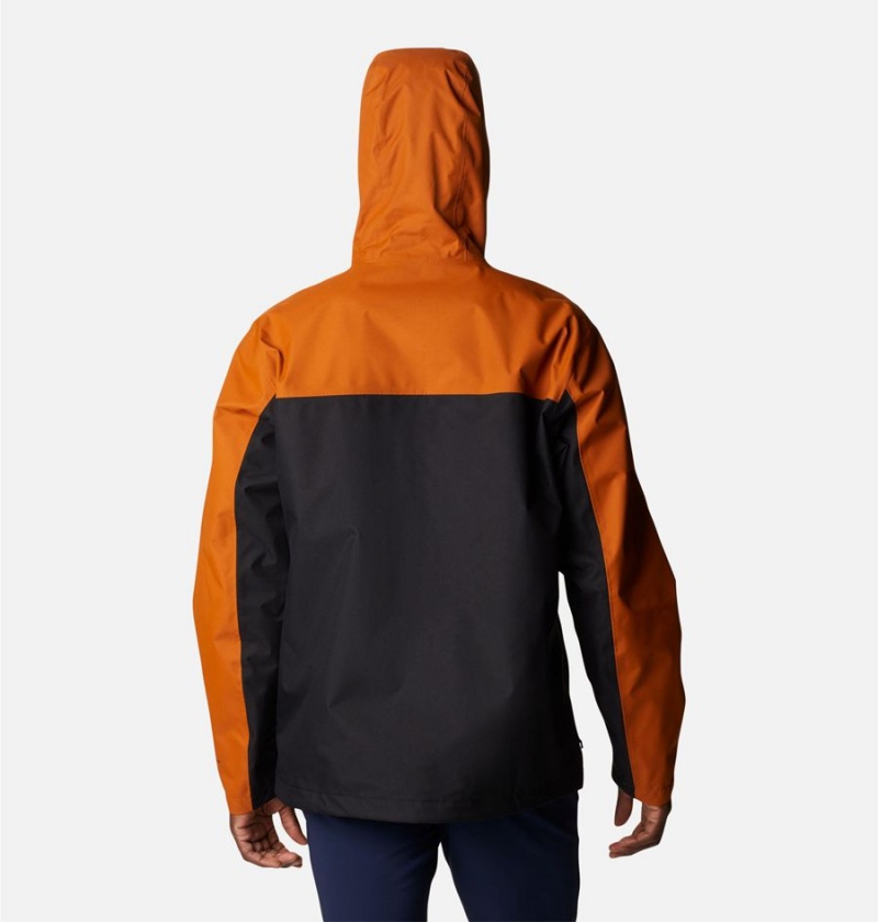 Columbia Hikebound Men's Rain Jacket Orange | ECRKLI-209