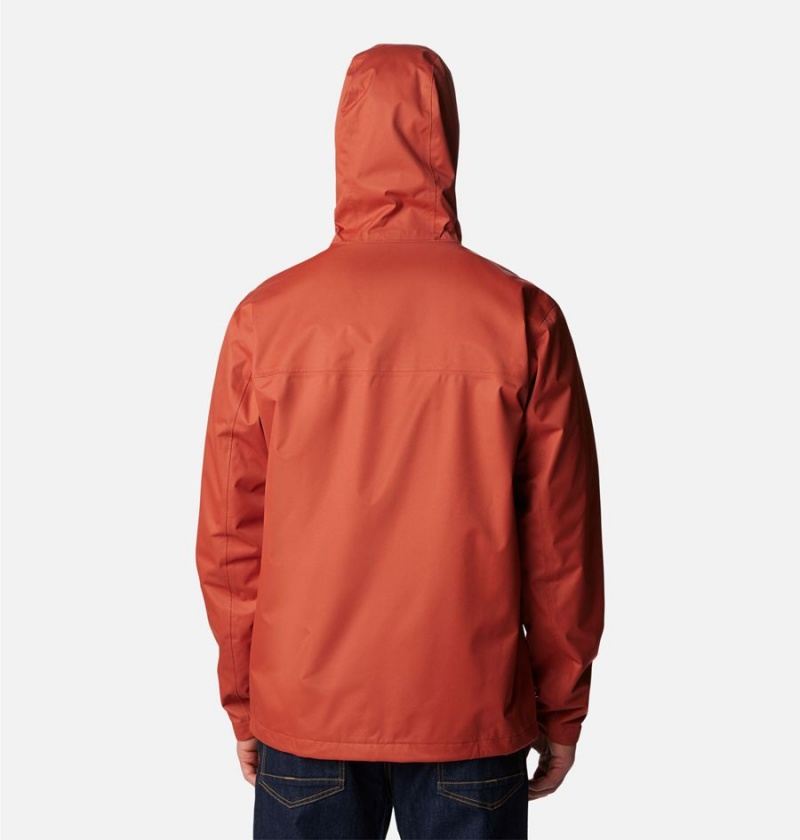 Columbia Hikebound Men's Rain Jacket Red | VSTPEF-781