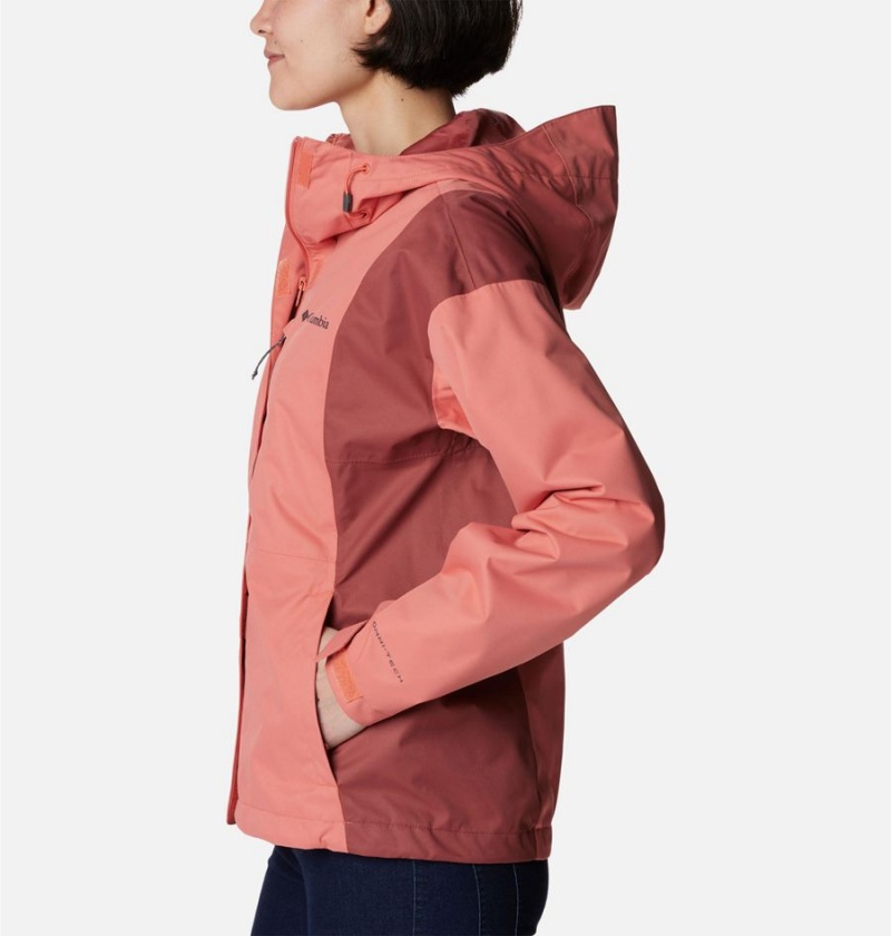 Columbia Hikebound Women's Rain Jacket Coral | CZBGNL-230
