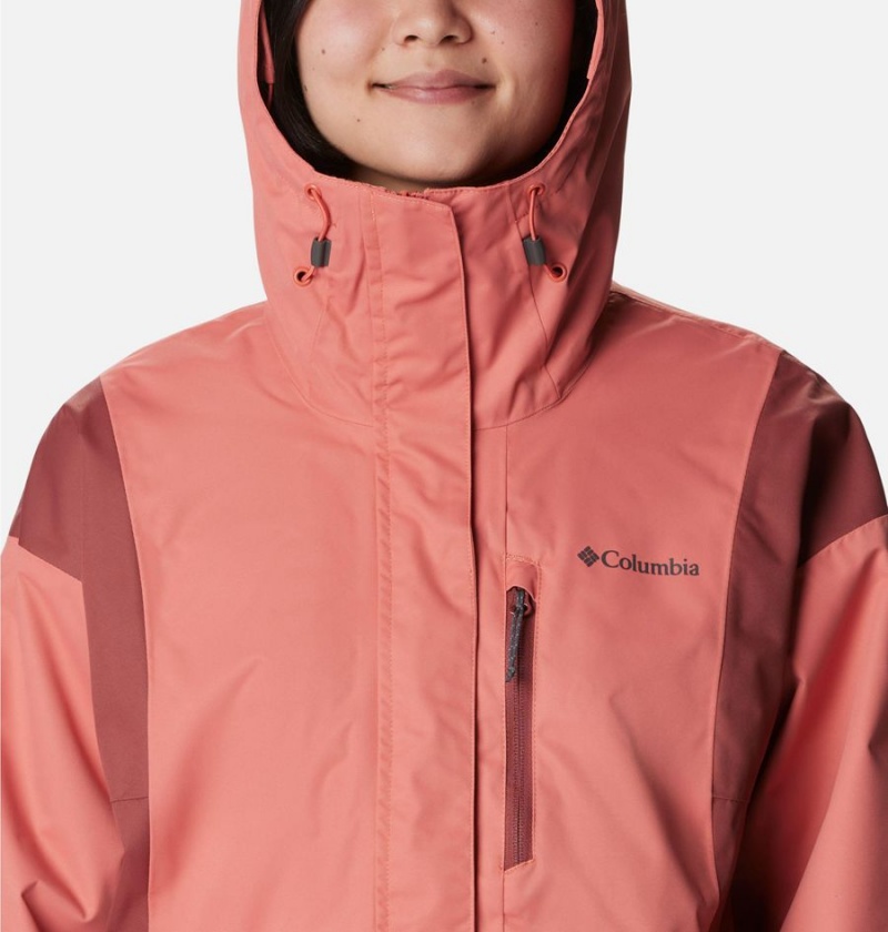Columbia Hikebound Women's Rain Jacket Coral | CZBGNL-230