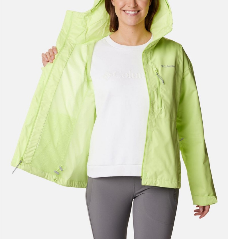 Columbia Hikebound Women's Rain Jacket Green | IDPFSW-683