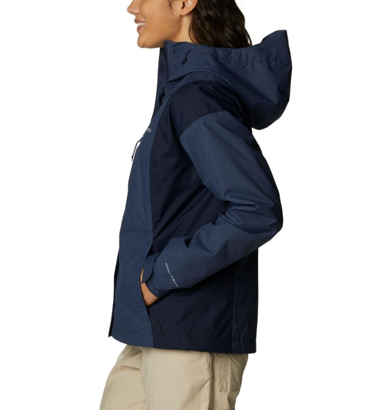 Columbia Hikebound Women's Rain Jacket Navy | ABOHGP-467