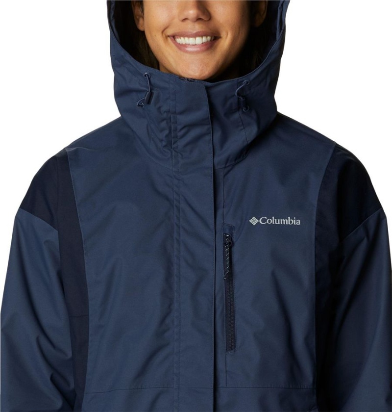 Columbia Hikebound Women's Rain Jacket Navy | ABOHGP-467