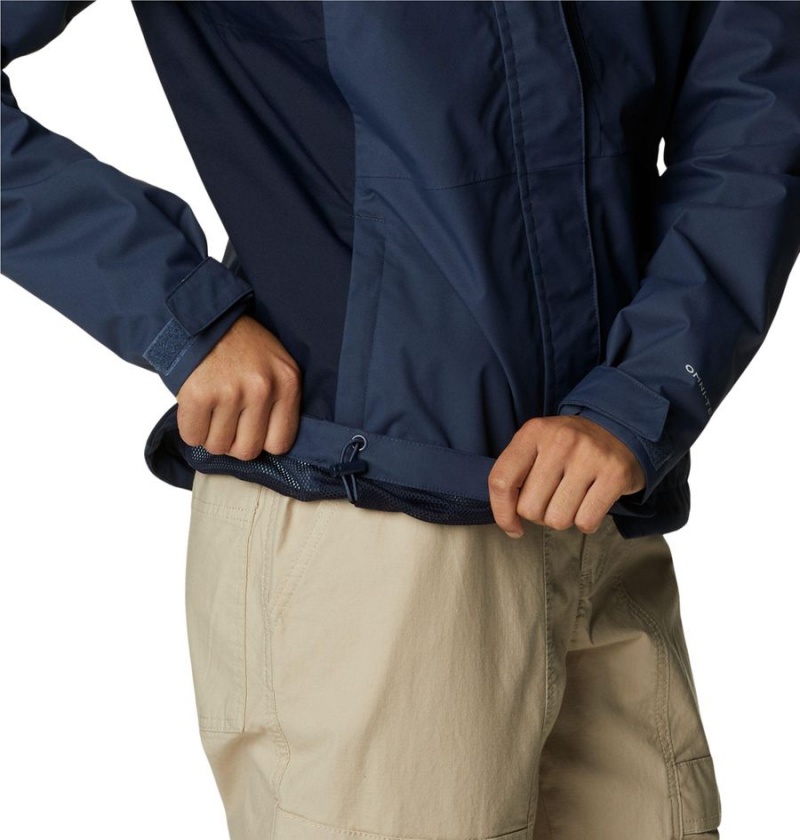 Columbia Hikebound Women's Rain Jacket Navy | ABOHGP-467