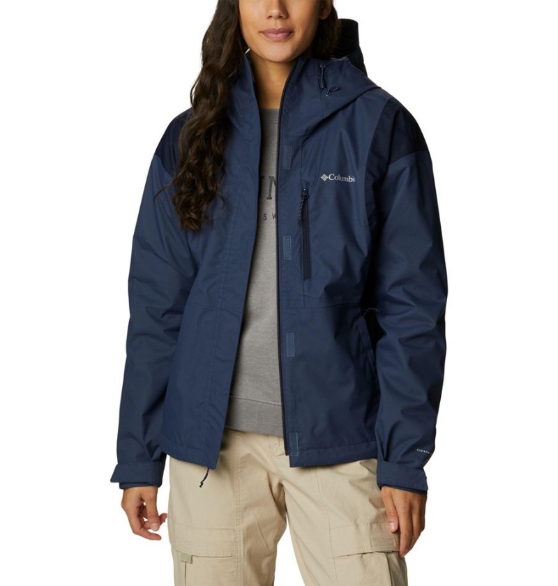 Columbia Hikebound Women's Rain Jacket Navy | ABOHGP-467