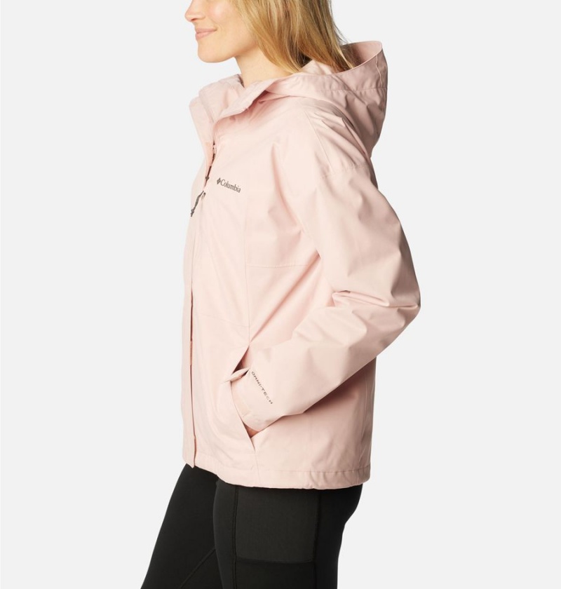 Columbia Hikebound Women's Rain Jacket Pink | EBDIUZ-651