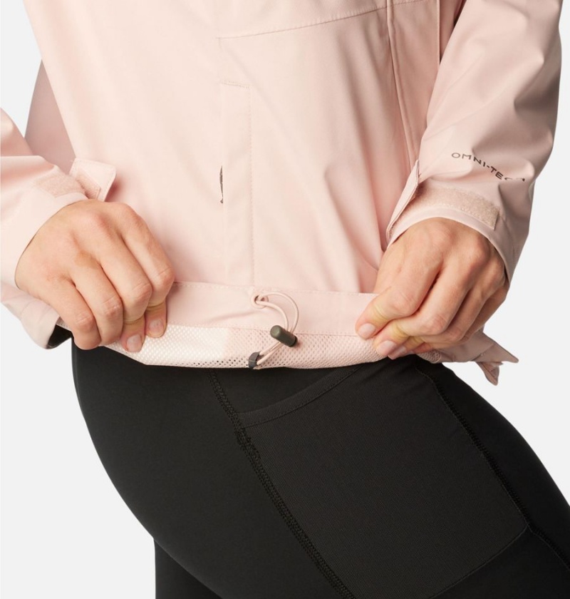 Columbia Hikebound Women's Rain Jacket Pink | EBDIUZ-651