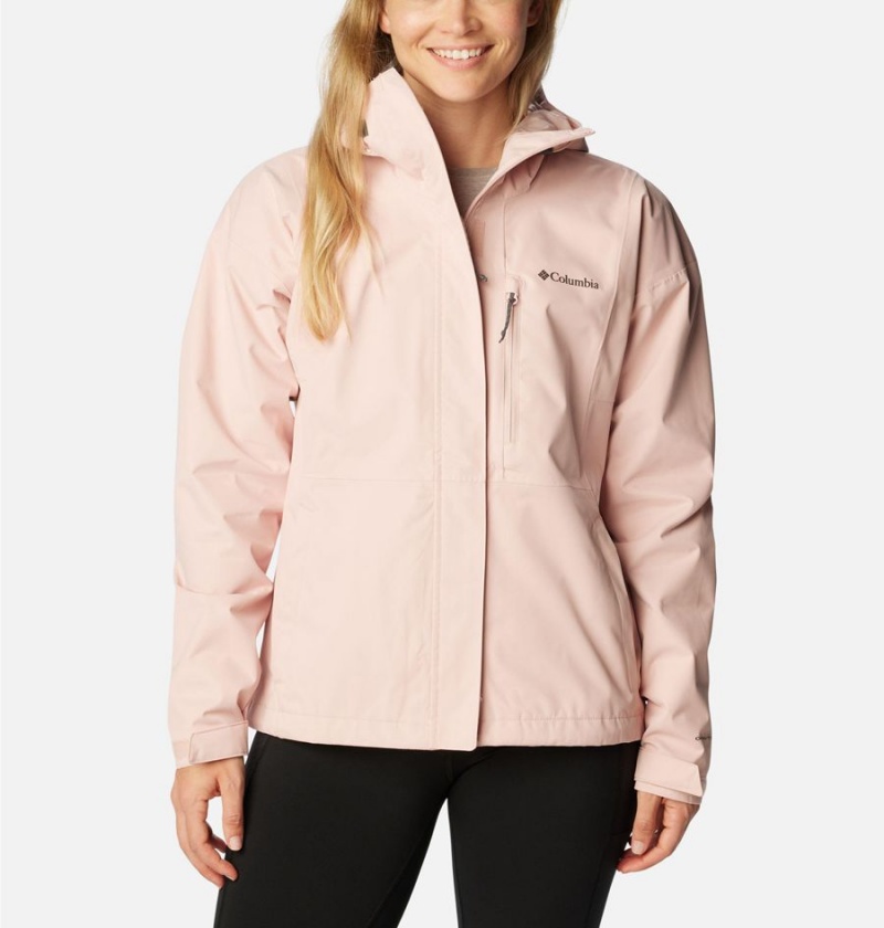 Columbia Hikebound Women\'s Rain Jacket Pink | EBDIUZ-651