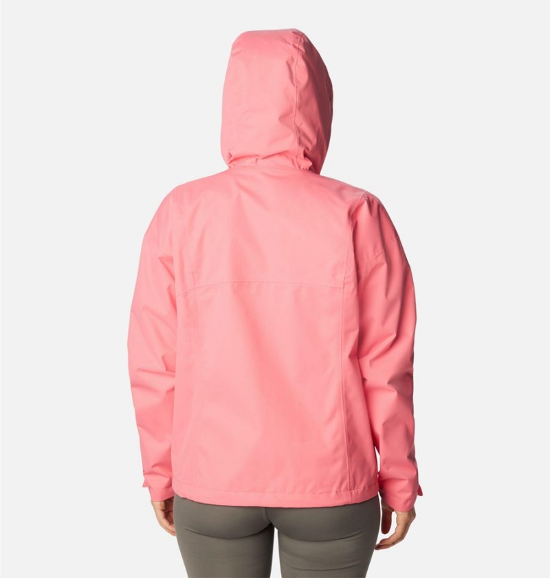 Columbia Hikebound Women's Rain Jacket Pink | EKUPLI-815