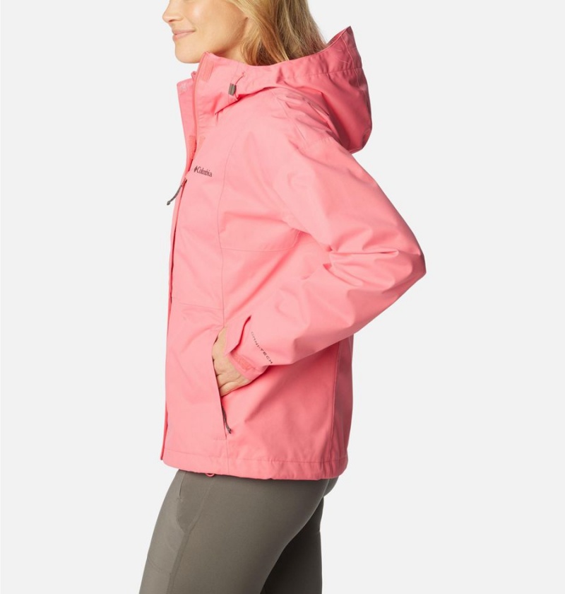 Columbia Hikebound Women's Rain Jacket Pink | EKUPLI-815